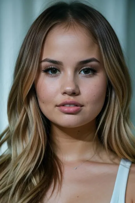 RAW photo, debby ryan, (high detailed skin:1.2), 8k uhd, dslr, soft lighting, high quality, film grain, Fujifilm XT3 <lora:debby ryan  v1.0:1>