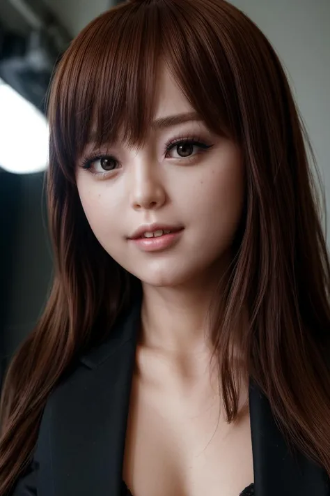(best quality:1.3), (extra resolution:1.3), close up portrait of (AIDA_LoRa_PiperAkira:1.33) <lora:AIDA_LoRA_PipAkira:0.66> as business lady, (23 years old), pretty face, perfect teeth, naughty, funny, happy, playful, intimate, flirting with camera, cinematic, studio photo, kkw-ph1, (light theme:1.1) <lora:lit:0.2>, <lora:tangbohu-detailer_1.0:1>, photorealistic <lora:xiaoshazi:0.1>