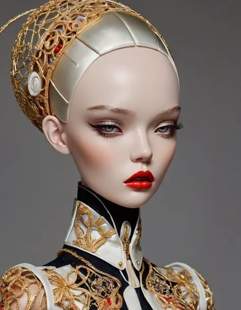 (masterpiece, best quality, ultra detailed, extremely detailed, intricately detailed), a futuristic fashion-clad female doll with a unique beauty and a hint of mystery in a modern style, fashion photography, woman model dressed by Hedi Slimane, Stella McCartney, Hedi Slimane, David Ligare, sensual, beauty, fashionable, perfect, Fashion Doll, <lora:popovy_SDXL-fashion-doll-000006:0.9>, (full length photo:1.1), 6-12yifu, <lora:6-12yifu:0.6>