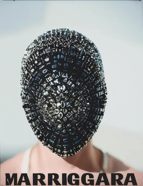 1 girl wearing a (Margiela mask),minimalism poster <lora:MargielaMask:0.7> <lora:MinimalismPoster:1>