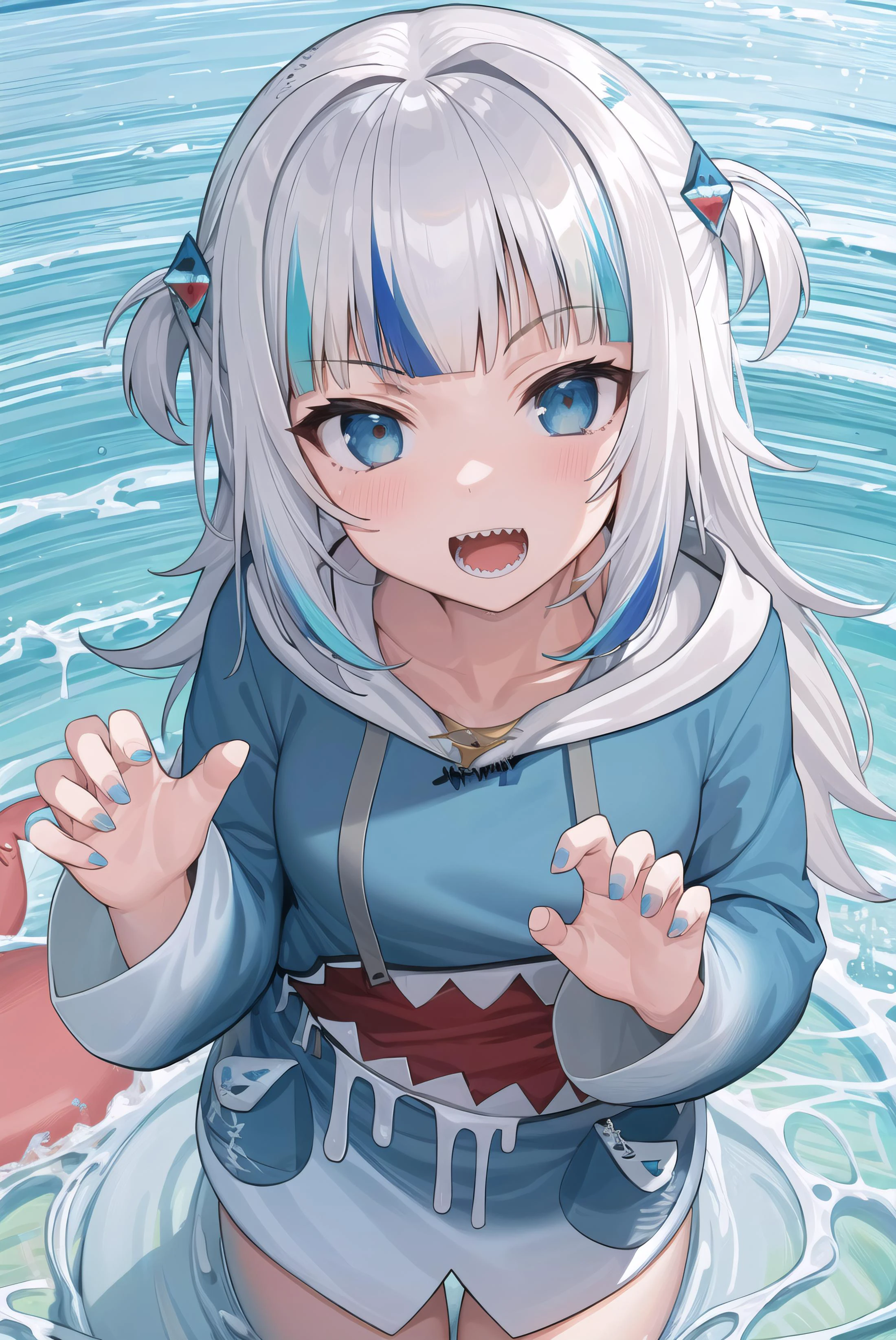 masterpiece, best quality, ultra-detailed, 1girl, (gawr gura:1.2)