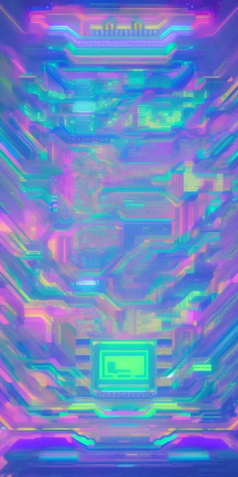 edm concert poster made from a cpu die, high contrast, purple and green color scheme, insanely detailed <lora:CPU_Die_v2:1> cube in the center covered in gpu die, hard edged geometric lattice facets reflective multicolored glowing plasma lasers refractive mirror opal rivers and pools, insanely detailed and intricate, 8k octane render by greg rutkowski, fog, volumetric lighting