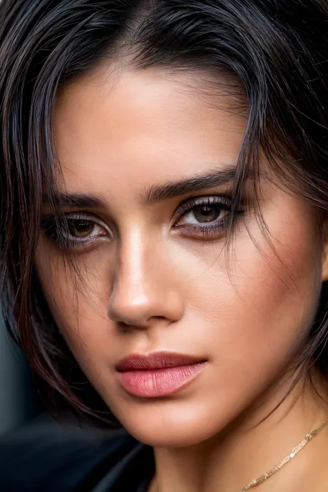 Photograph, sah, detailed face, skin texture, beautiful eyes, short black hair, office background, high detail, HD, ultra detailed, ultra realism, field of view, trending on 500px, <lyco:SashaC-RealVision-V1.0:1.0>