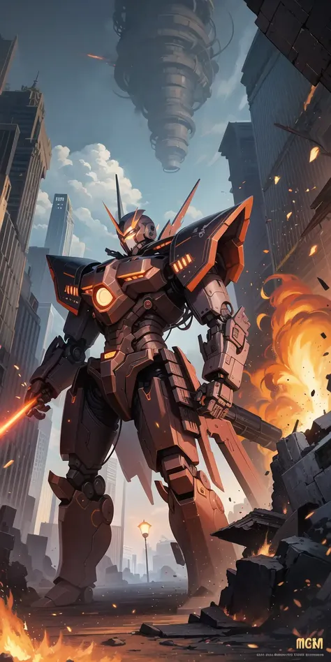 mysterious,holy, divine, antichrist, illustration,mehca girl,((MechanicalMonster)), masterpiece, powerful, extremely detailed CG unity 8k wallpaper, art of light, hyper machine. Mechanical weapon,Mecha,on ruins,style_non-humanoid,battlefield,flame