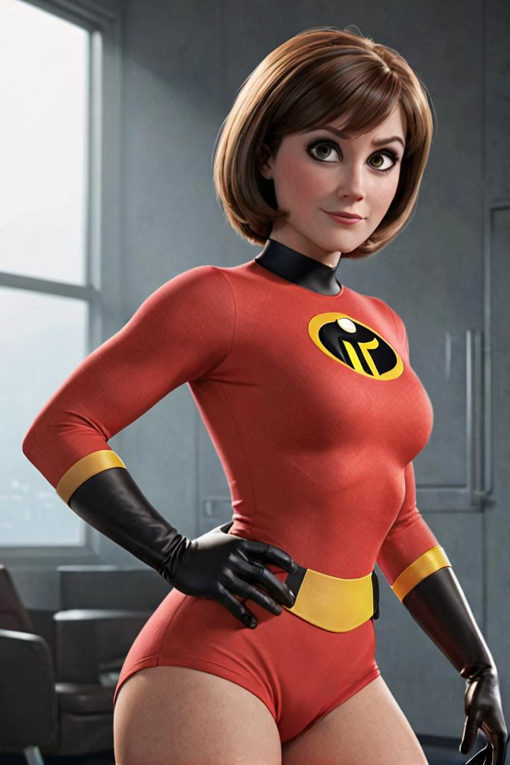 Sexy Helen Parr from the Incredibles, <lora:HelenParrXL:0.8> helenparr