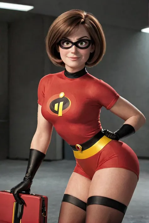 Sexy Helen Parr from the Incredibles, <lora:HelenParrXL:0.8> helenparr