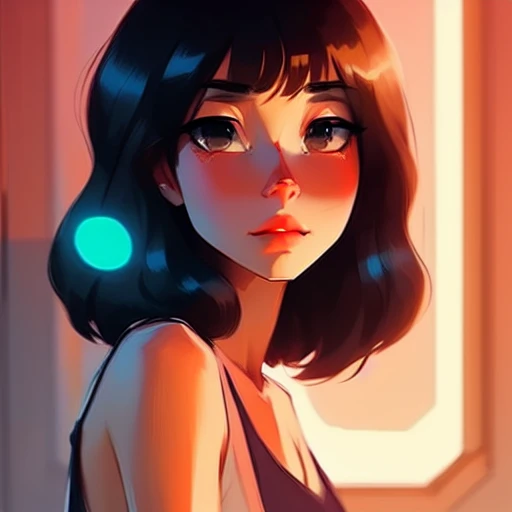 full body female , (black hair), green eyes, long hair, smirking, by (((Atey Ghailan and Emmanuel Shiu))), standing in a street, at night
(<SamDoesArt2>:0.84)