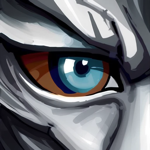 eye of the wolf, stylized game icon, by greg manchess, trending on artstation