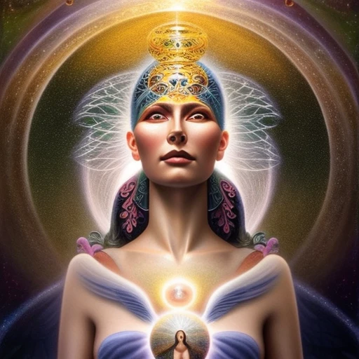 nouvis style, Goddess Gaia with a beautiful dreamscape inside, studio product photography, centered, super highly detailed, professional digital painting, artstation, concept art, smooth, sharp focus, extreme illustration, unreal engine 5, photorealism, beautiful, cinematic, art by artgerm and rutkowski and alphonse mucha and loish and wlop