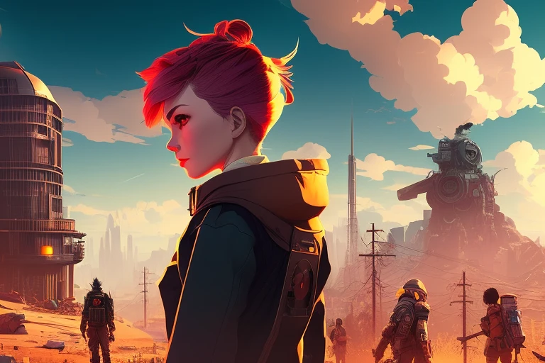 (Award Winning Photo:1.3) of (Cel shaded:1.3),(Cosy:1.3) nvinkpunk,dreamlikeart,samdoesart,kuvshinov,,best quality,masterpiece,highly detailed,ultra-detailed, 1girl,russian female,looking at viewer,, unreal engin 5,octane render,(2D:1.2), limited palette flat color,, digital painting, artstation, concept art, smooth, sharp focus,soft lighting, dreamlikeart,samdoesart,kuvshinov,nvinkpunk,,(by Artist Bo Bartlett:1.3),Highly Detailed,(Aestheticism:1.3),(Red hue:1.3),((retrofuturism)),(science fiction),dystopian Art,ultrafine,detailed,future tech,by Clarence Holbrook CArter,by Ed Emshwiller,CGSociety,ArtStation contest winner,trending on ArtStation,DeviantArt contest winner,Fallout
