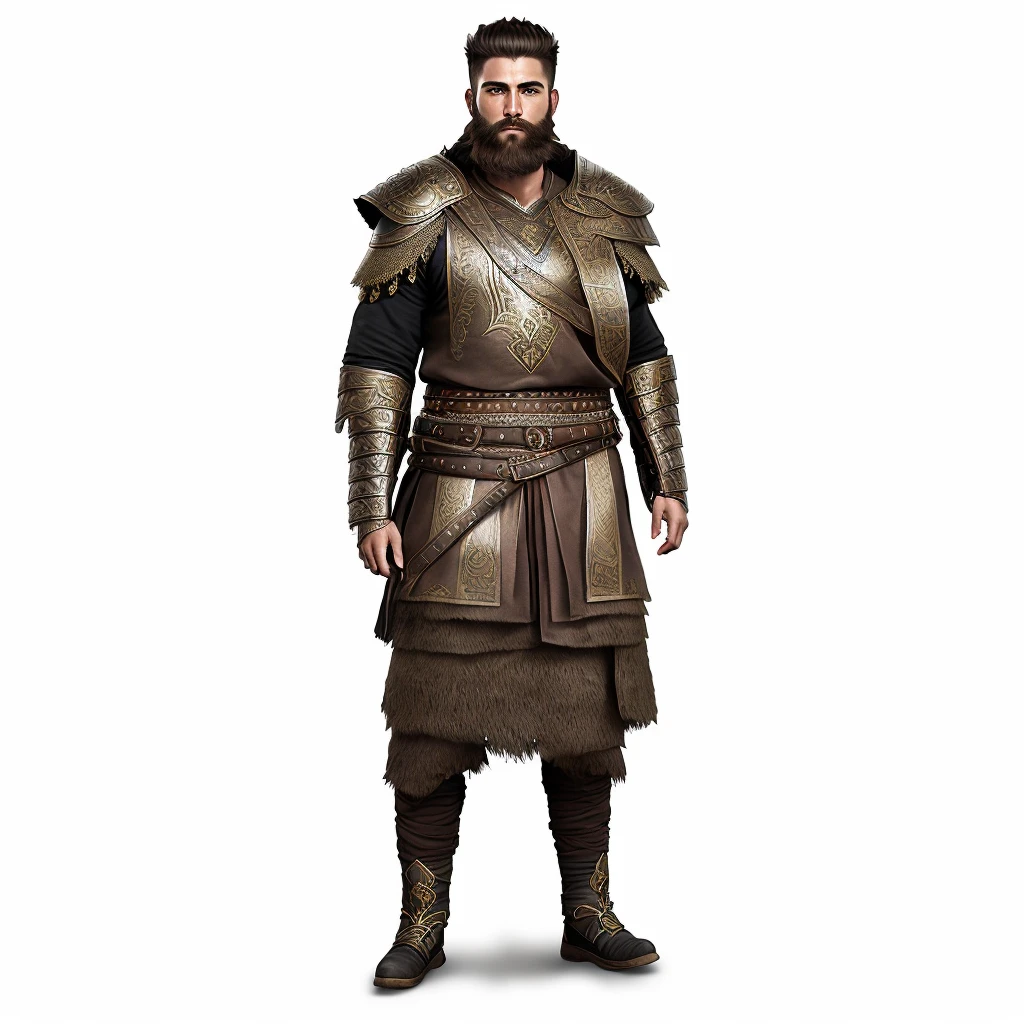 photograph of, bearded warrior (((male))) tk_char, photorealistic, highly detailed , award winning image, highly detailed, hdri, 16k