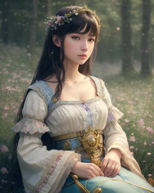 best quality,masterpiece,highly detailed,ultra-detailed,1girl,fantasy character portrait by greg rutkowski and alphonse muchaand gustav klimt.4k unreal engine 5 render with photorealistic style of hiroshi yoshida on artstation trending in pixiv top artists cgstudio lighting rendered as octane cinema 4 nvinkpunk,kuvshinov,dreamlikeart,samdoesart,modelshoot style,