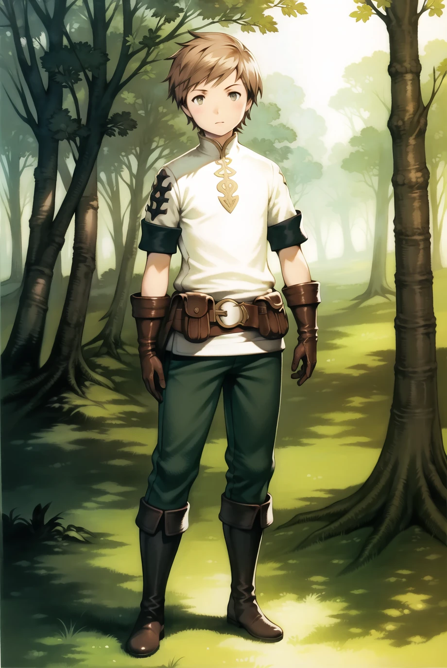 yoshida akihiko,
1boy, tiz arrior, belt pouch, boots, brown hair, full body, gloves, pants, pouch, short hair, transparent background, bravely default \(series\),
forest, nature,
<lora:yoshida_akihiko_offset:1>