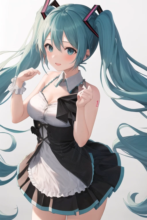 1girl, hatsune miku, cowboy shot,