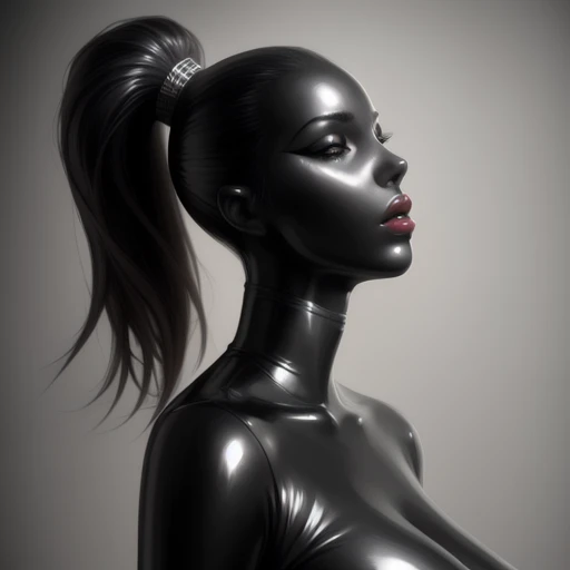 woman, latex, photorealistic,