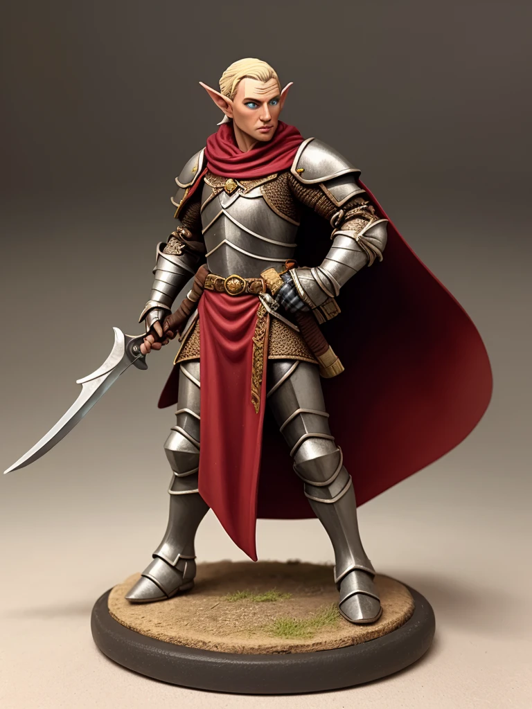 pmini style, painted miniature of male elf knight on a base, character design, Intricate, High Detail, Sharp focus, dramatic, photorealistic art <lora:Painted_Miniature_i_v3.0:0.6>