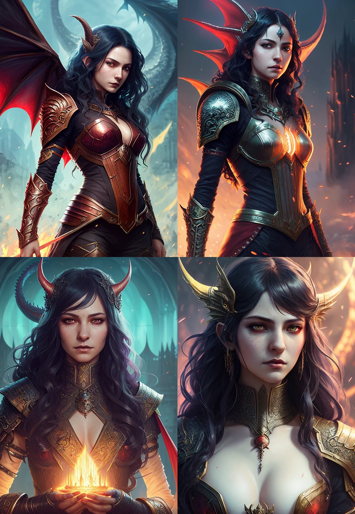 close-up head, facing camera, realistic digital painting portrait of a gothic female blood elf, (curly hair:1.1), (Dungeon and Dragon:1.3), magical dark and red universe, magic cloth armor with red and yellow engrave in, intricate details, (abstract background:1.2), (light particle:1.1), (very detailed skin:1.2), (game concept:1.3), (elden, ring style:1.3), (arcane style:0.8), (depth of field:1.3), global illumination, art by hoang lap and fuji choko and artgerm, and greg rutkowski and viktoria gavrilenko