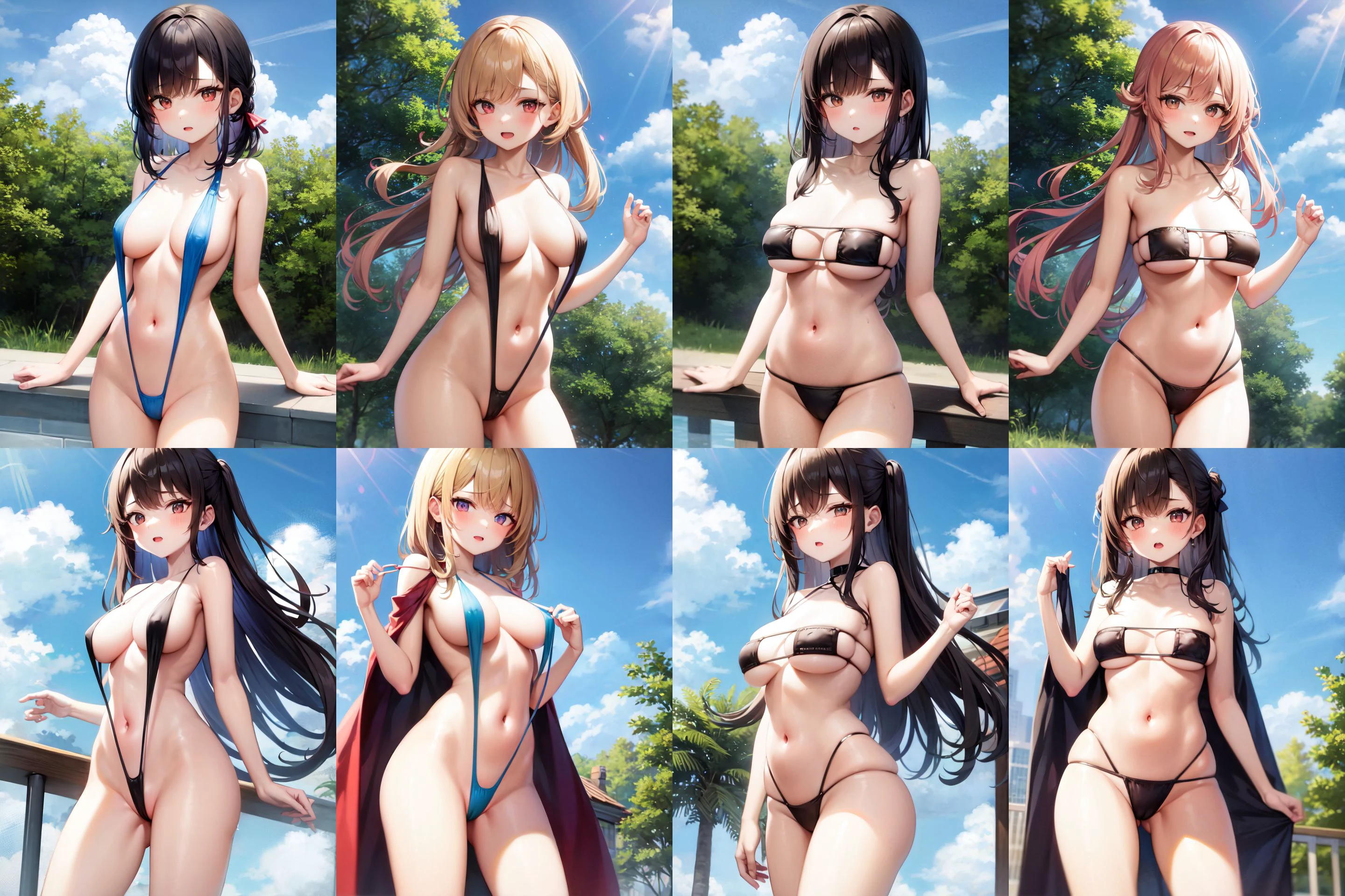 Slingshot swimsuit [SD1.5/Pony/Illustrious] v.1.0