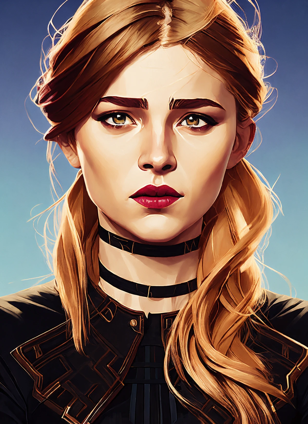 arcane style <lora:lora_chloe_grace_moretz:1.2>, A stunning intricate full color portrait of (sks woman:1),
wearing a black turtleneck,
epic character composition,
by ilya kuvshinov, alessio albi, nina masic,
sharp focus, natural lighting, subsurface scattering, f2, 35mm, film grain