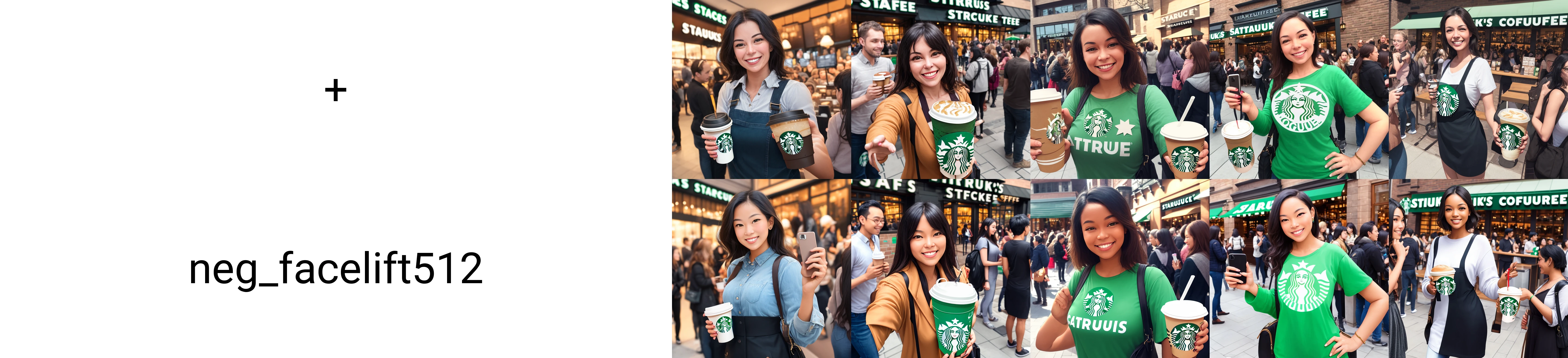 a selfie picture of a woman smiling for the camera standing in a starbucks line