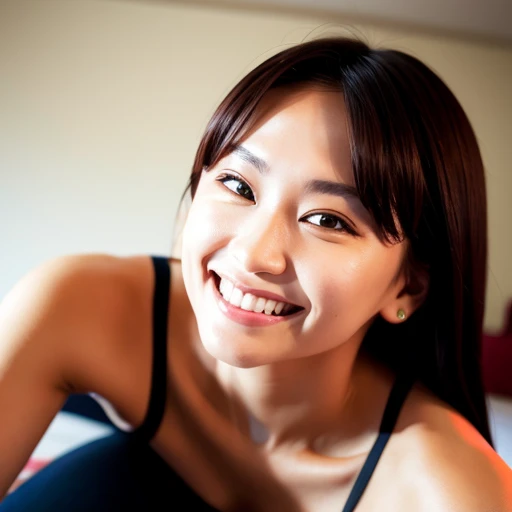 <lora:Gakki1.0:1>,Momo a woman smiling at the camera,real humit skin, realistic,best quality, ultra high res