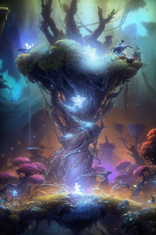 <lora:S2-Ori-ArtStyle-000008:1>,by Pino Daeni, by Ruan Jia, by Alayna Lemmer, by Carlo Galli Bibiena,
dark cave with spider web and glowing plant,
(Ori and the Blind Forest), (Ori and the Will of the Wisps), 2D game, digital art,
realistic proportions, sharp focus, (HDR), (8k), (gigapixel), ((masterpiece))