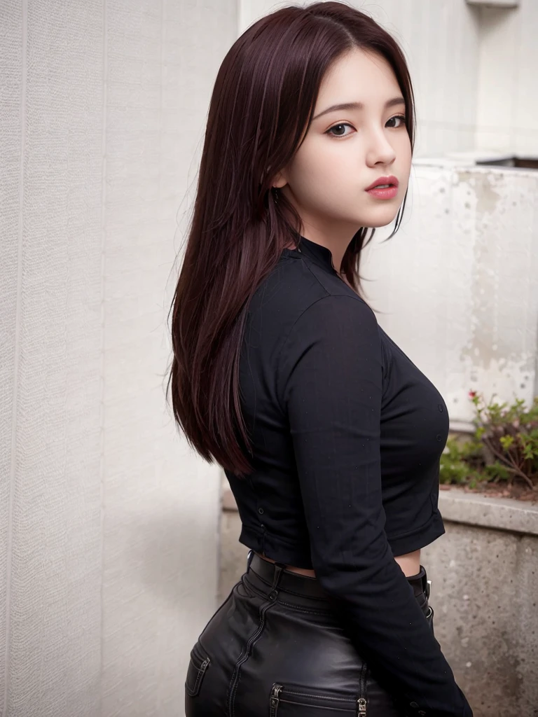 photorealistic, long_hair, realistic, solo, long_hair, (photorealistic:1.4), best quality, ultra high res, teeth, 1girl,
tight deep V-neck uniform,solo,very tight blazer skirt,mature and elegent,looking back,fullbody,full body
1girl,
beautiful, masterpiece, best quality, extremely detailed face, perfect lighting, 1girl, solo,no makeup,
best quality, ultra high res, (photorealistic:1.4),
ultra detailed,
masterpiece, best quality, <lora:nancy:0.9>