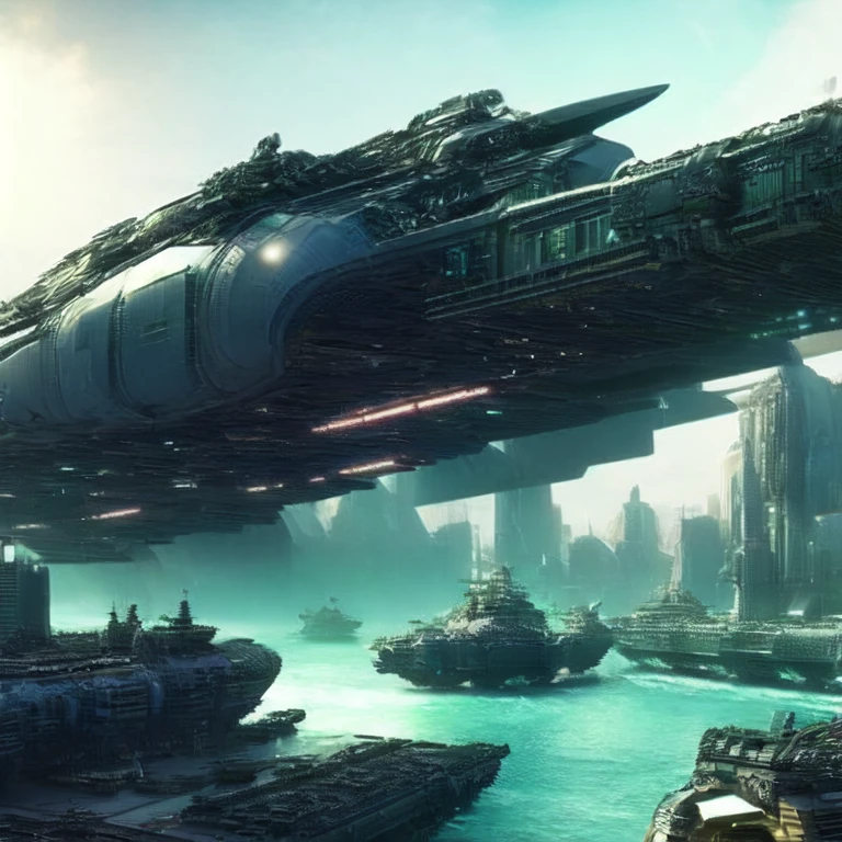 photo, cyberpunk city, massive scale, space battleship, war in heaven  <lora:johnsondesuv2-256-e1:1>