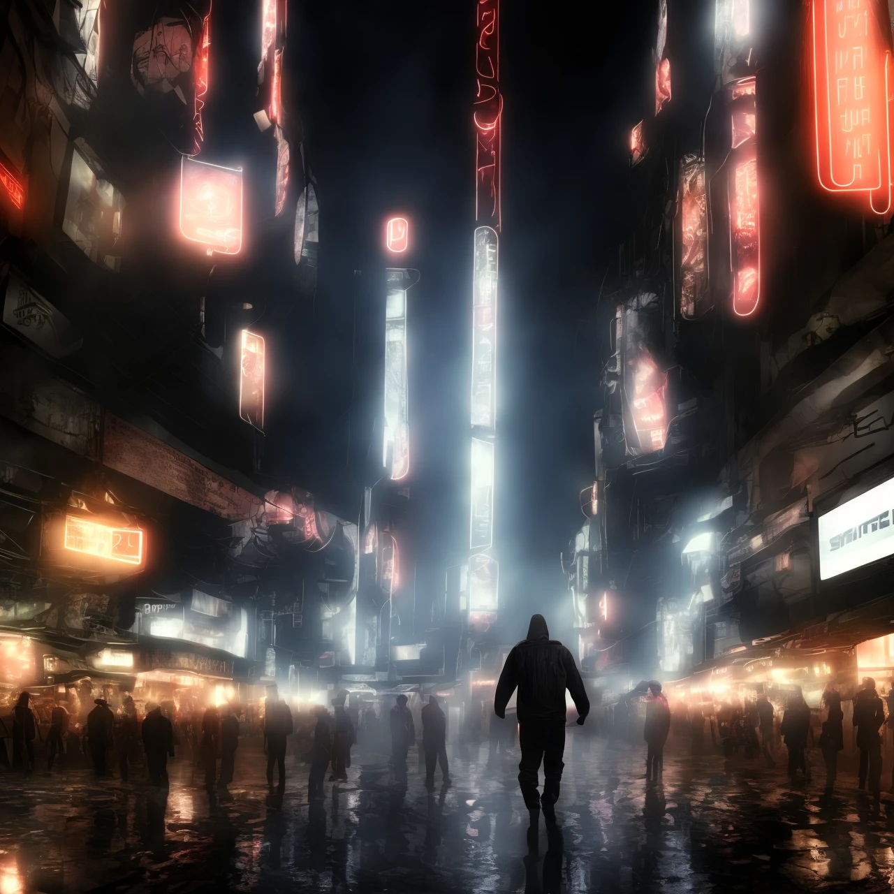 photo, [scifi|fantasy] Bladerunner Ninja <lora:johnsondesuv15-320-e1:1>