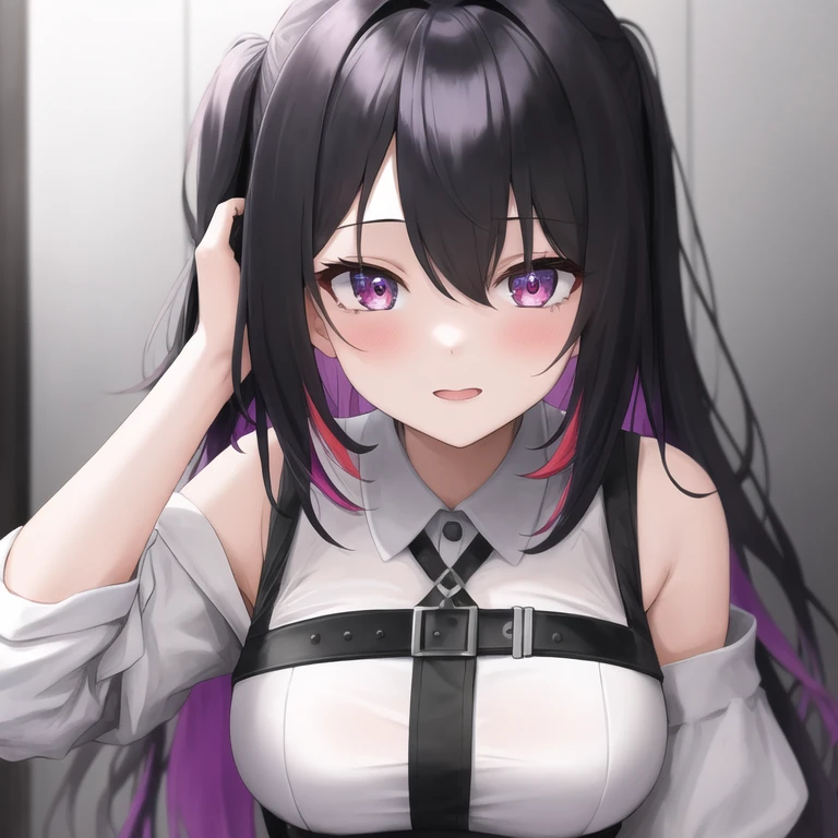 whore, orgasm, Prostitute, black hair, Red eyes, cool world, Best quality, (extremely detailed computer graphics:1.4), Very Detailed Faces, sex,