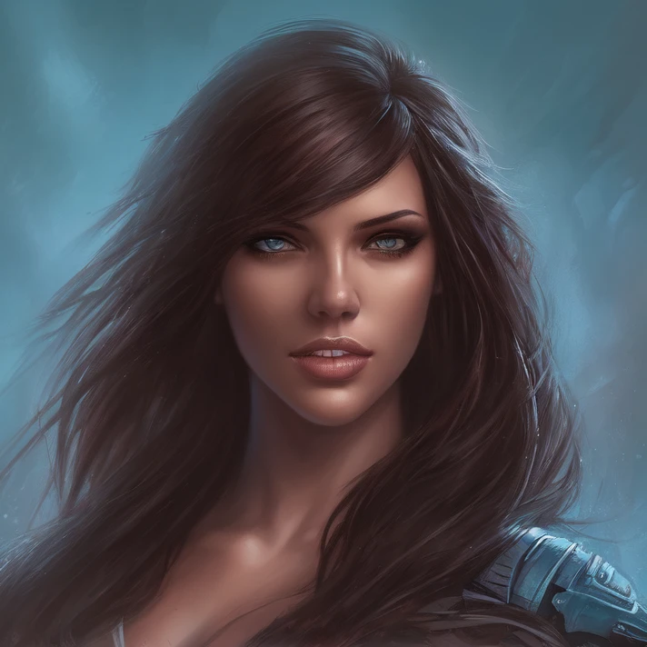 A photo of No-one9 a woman dressed as cyberpunk,Dark brown eyes, portrait, highly detailed, digital painting, artstation, concept art, smooth, sharp focus, illustration, cinematic lighting, 4K HQ, sharp focus, (Ultra realistic [[photo]], detailed face:1.0), (detailed eyes:1.0), (realistic photo:1.1), (masterpiece:1.0), detailed background, full body shot, by Antonio J. Manzanedo