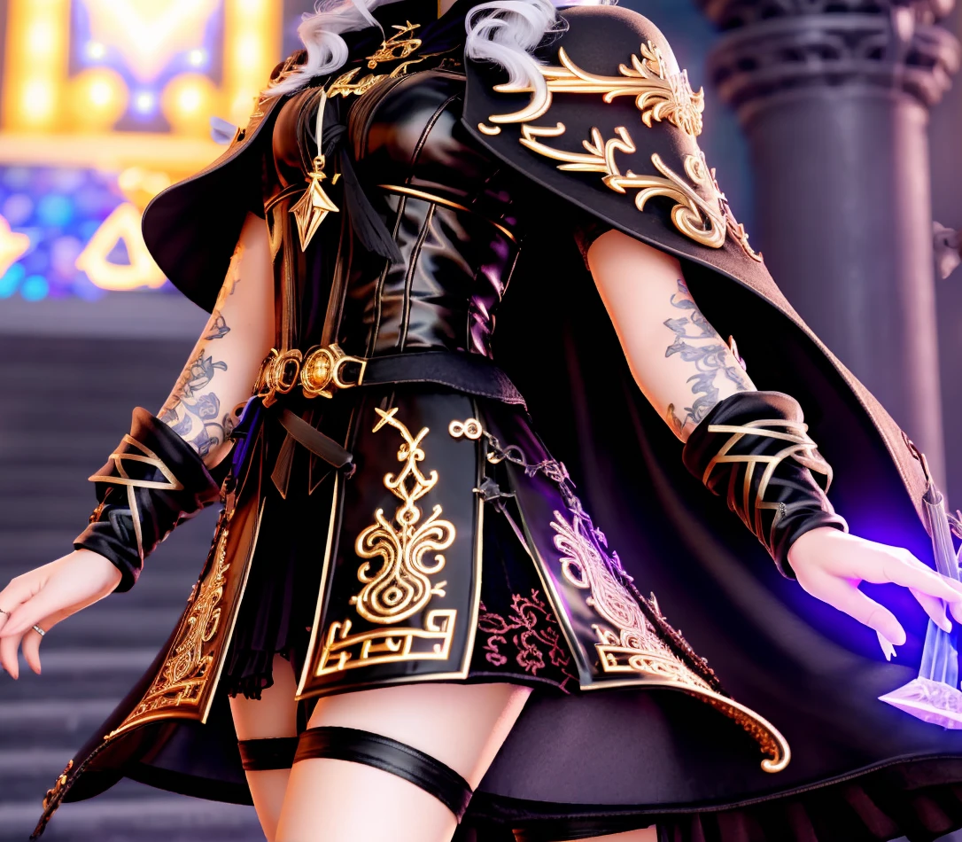Masterpiece, 4K, highly detailed, magic, fantasy universe, final fantasy xiv black mage, beautiful woman wearing mage_glam, (final fantasy black mage robes and hat, black gloves, beautiful mage robe with superb golden runes embroidery, magical runes:1.2), casting a spell,half body clear picture, smiling at the viewer, dark haired black mage, extreme amount of detail, (make every pixel count in drawing the most beautifully detailed art you can, beautifully detailed skin:1.1), analog style, magical glowing colors, symmetric, centered, closeup, feminine, athletic, fit, narrow waist, high, contrasted colors, realistic body proportions, realistic, photo-realistic, 8k, highly detailed, led light, laser lights,fruit-flavored, (thepit bimbo:0.5), glossy,anatomically correct, symmetrical anatomy, high fantasy castle background, pixies,<lora:Mage_Glam:0.755>, beautiful ulzzang-6500 face