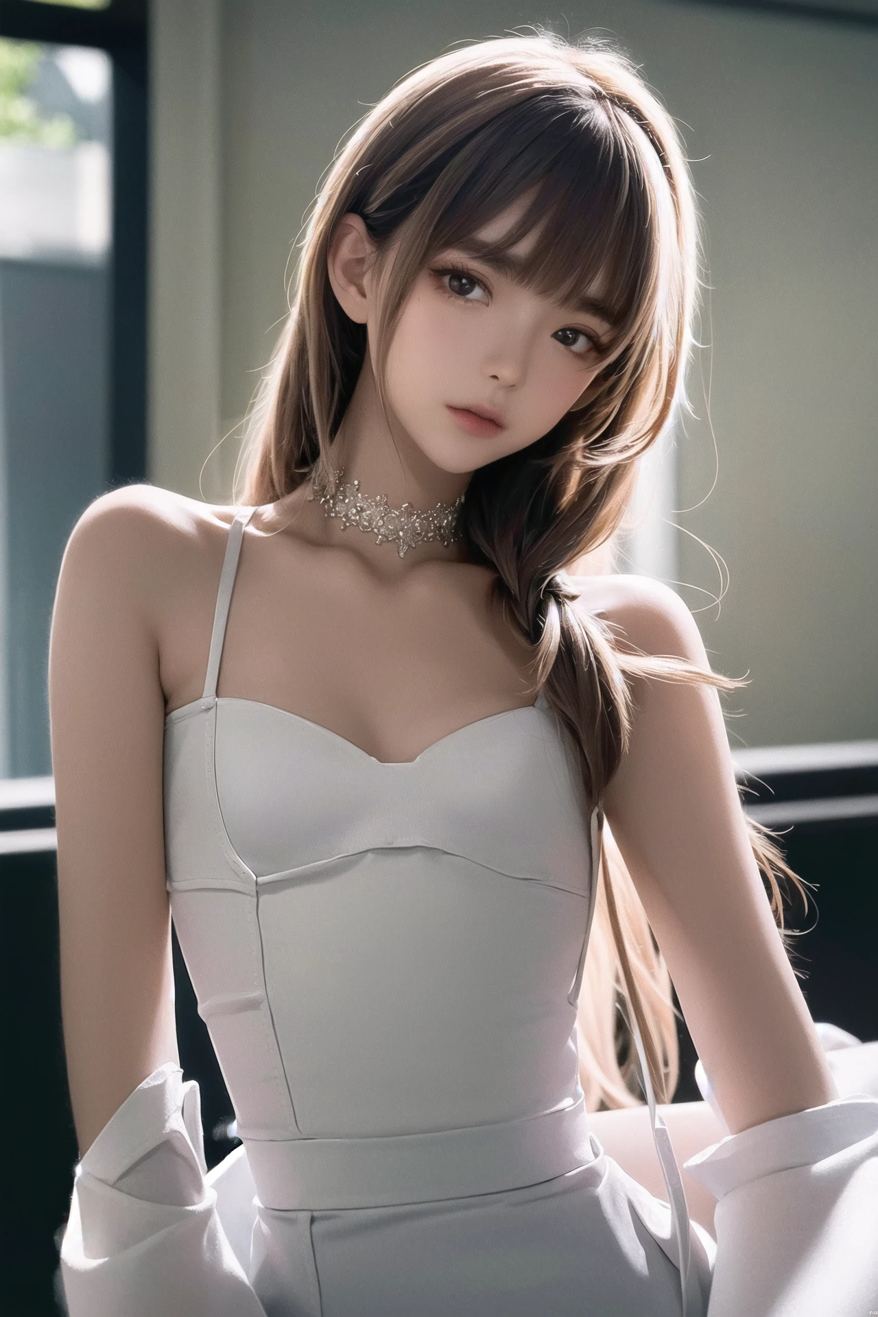 absurdres,extremely detailed CG unity 8k wallpaper,masterpiece,best quality,((extremely detailed CG)), ((8k_wallpaper)), (masterpiece),best quality, high resolution illustration, hyperdetailed, highres,(Upper body),head tilt, seiza, seductive,
1girl,long hair,beautiful_face,Highly detailed and beautiful eyes,(an extremely delicate and beautiful),(Beautiful and detailed facial depiction),((dress)),(small_breasts:1.3),narrow waist,
\\
(depth of field:1.5),li:0.1,realistic:1.3,