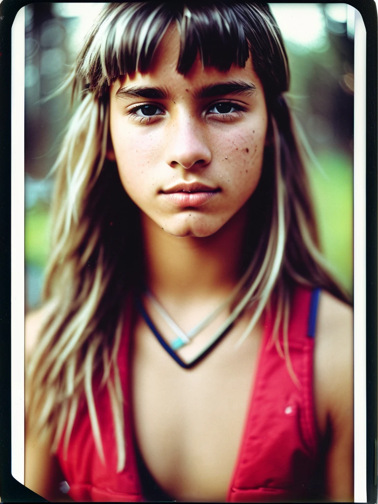 girl with a large neckline