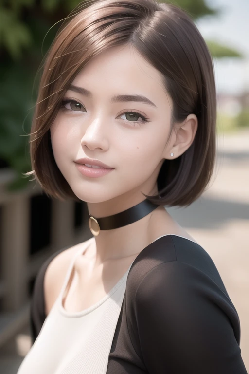 (RAW photo:1.2), (photorealistic:1.4),(masterpiece:1.3),(best quality:1.4),ultra high res,(detailed eyes),(detailed facial features),(detailed clothes features),HDR,8k resolution, solo focus, bangs, skin tight, (shiny skin),(slender girl),dreamlike,
(extreme detailed illustration),check commentary,commentary request,scenery,no text,
<lora:VirtualGirl-Rin:0.2>,VirtualGirl-Rin, small breasts, bob hair, short hair, brown hair, brown eyes,black choker,
1girl, upper body,
orange dovetail long dress,
White gloves,
high-heeled shoes,
happy,smile,