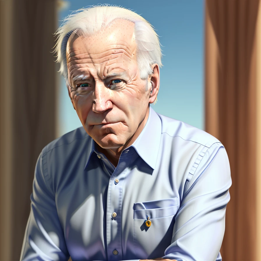 1man, <lora:Joe Biden:0.8>,Joe Biden,old man,white hair,detailed face,detailed eyes,detailed hands,((photorealistic:1.4)), best quality, masterpiece, illustration, extremely detailed ,CG ,unity ,8k wallpaper, masterpiece,best quality,huge filesize, ultra-detailed, highres, extremely detailed,(portrait),podium,speech,outdoors,