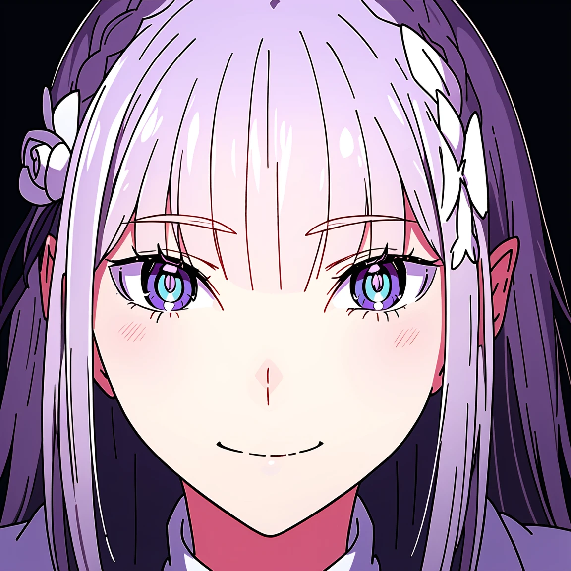 best quality, highres,ultra-detailed, solo_focus, <lora:EmiliaV7:1>, Emilia,close-up, eye focus, detailed intricate eyes, deep detailed eyes, light blue pupils, purple eyes