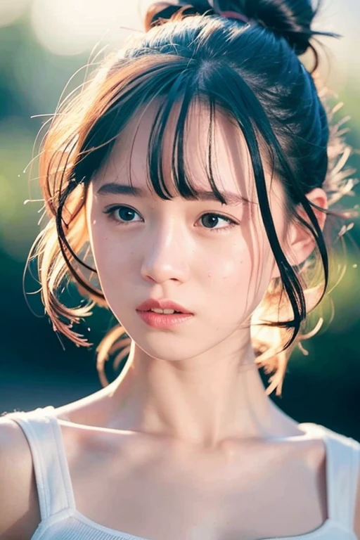 8k, RAW, best quality, ultra high res, 1girl, portrait, closeup, perfect lighting, hair buns, bangs, standing, crying, shed tears, ((tears shed)), tears drop, tears on face, sad, sad face, shining tears in eyes, ((closed lips)), shining eyes, shining tears, glowing tears, glowing eyes
,akinav1, <lora:akinaNakamori_v2:0.8>