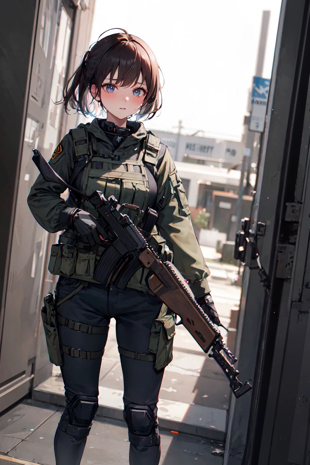 1girl,shotgun,operator,special forces