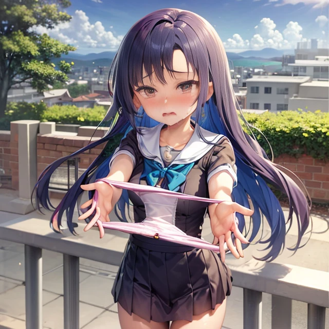 girl, ayatori, holding ,pov,School uniform, cry,sad  <lora:PANTORI2-000007:0.8>