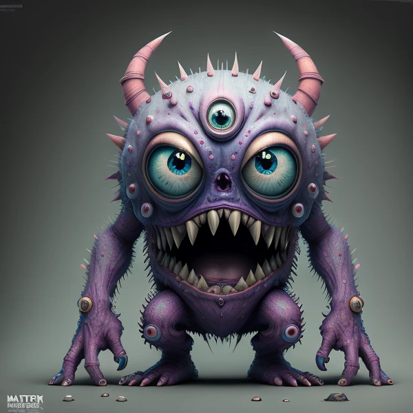 A fantz monster, ultra detailed, creative design, <lora:Small_monster:1>