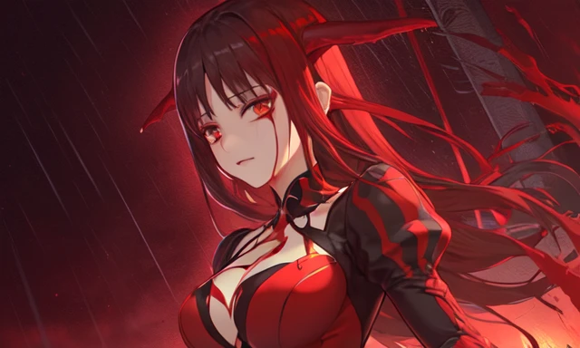 ((extreme detail)),(ultra-detailed),(painting), chiaroscuro, extremely detailed CG unity 8k wallpaper, best quality, masterpiece, <lora:Bloodless:0.7> bloodless, (raining blood), red sky, blood moon,