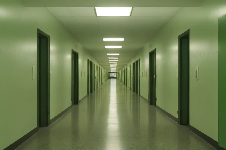 <lora:S1-Backroom_DreamLike-000006:0.5>,
backroom,liminal space,Level-190,School Detention,corridor,dark,dark room,dark,corridor,infinity corridor,green lighting,
(photorealistic), [sharp focus], (HDR), (8k), (gigapixel), (masterpiece)