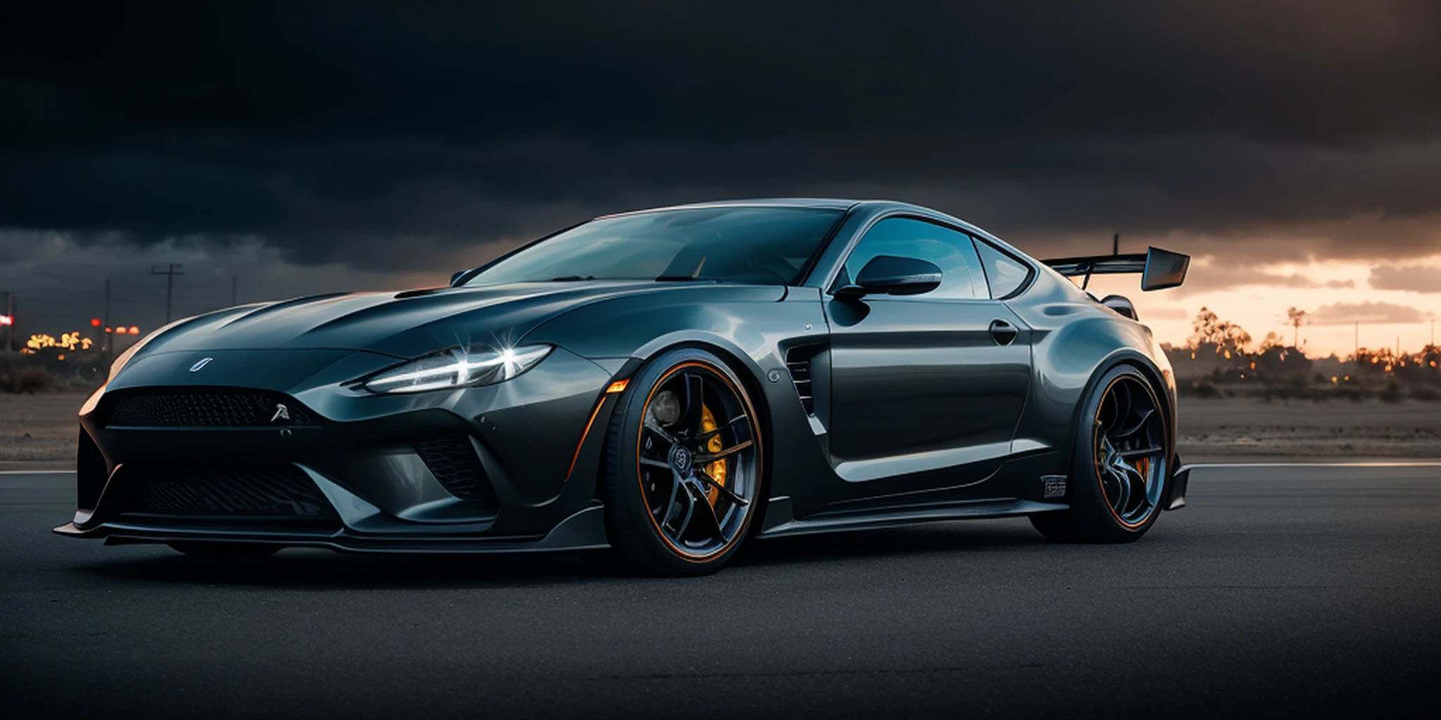 beautiful street racing car, photorealistic, photo, masterpiece, realistic, realism, photorealism, high contrast, photorealistic digital art trending on Artstation 8k HD high definition detailed realistic, detailed, best quality, ultra high res, (photorealistic:1.4),, high resolution, detailed, raw photo, sharp re, by lee jeffries nikon d850 film stock photograph 4 kodak portra 400 camera f1.6 lens rich colors hyper realistic lifelike texture dramatic lighting unrealengine trending on artstation cinestill 800,