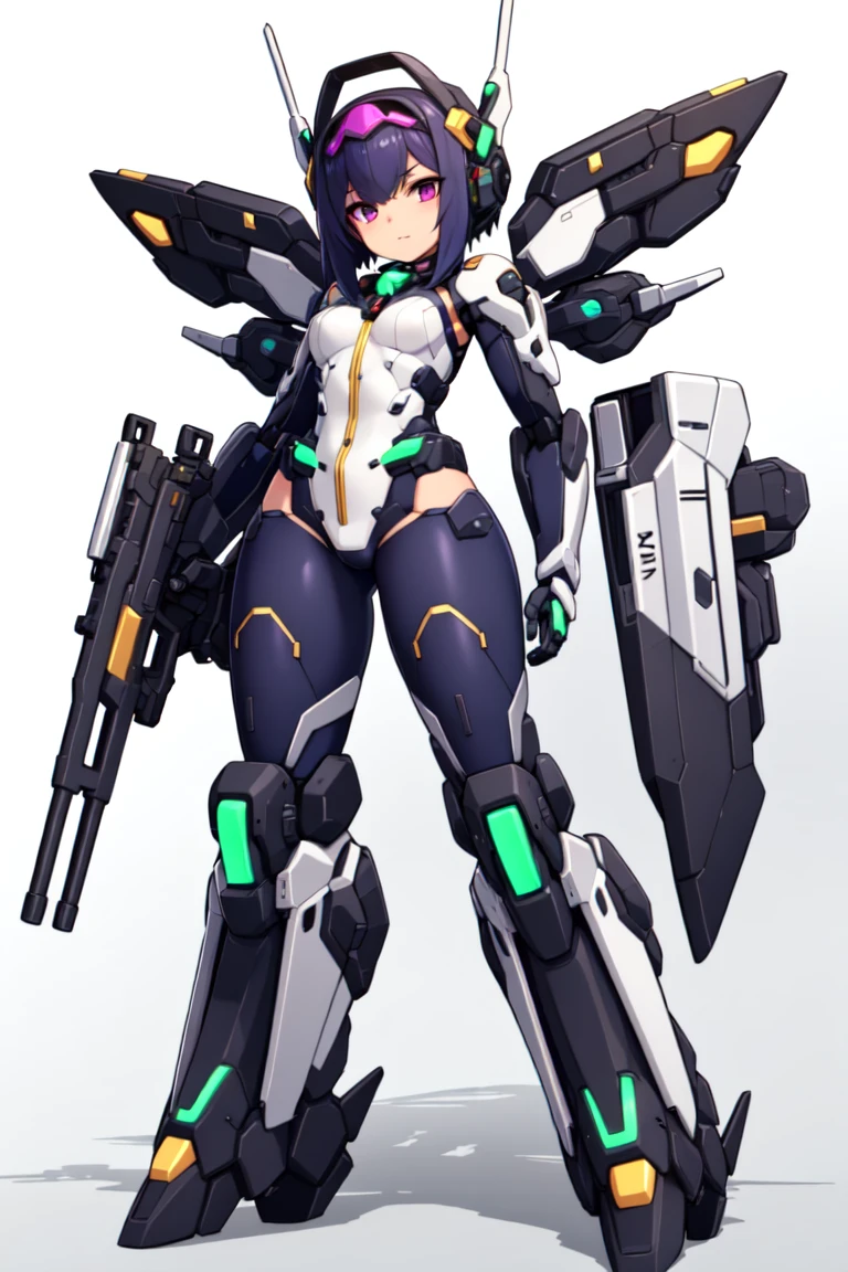 masterpiece, best_quality, 1girl, solo, karukan \(monjya\), mecha