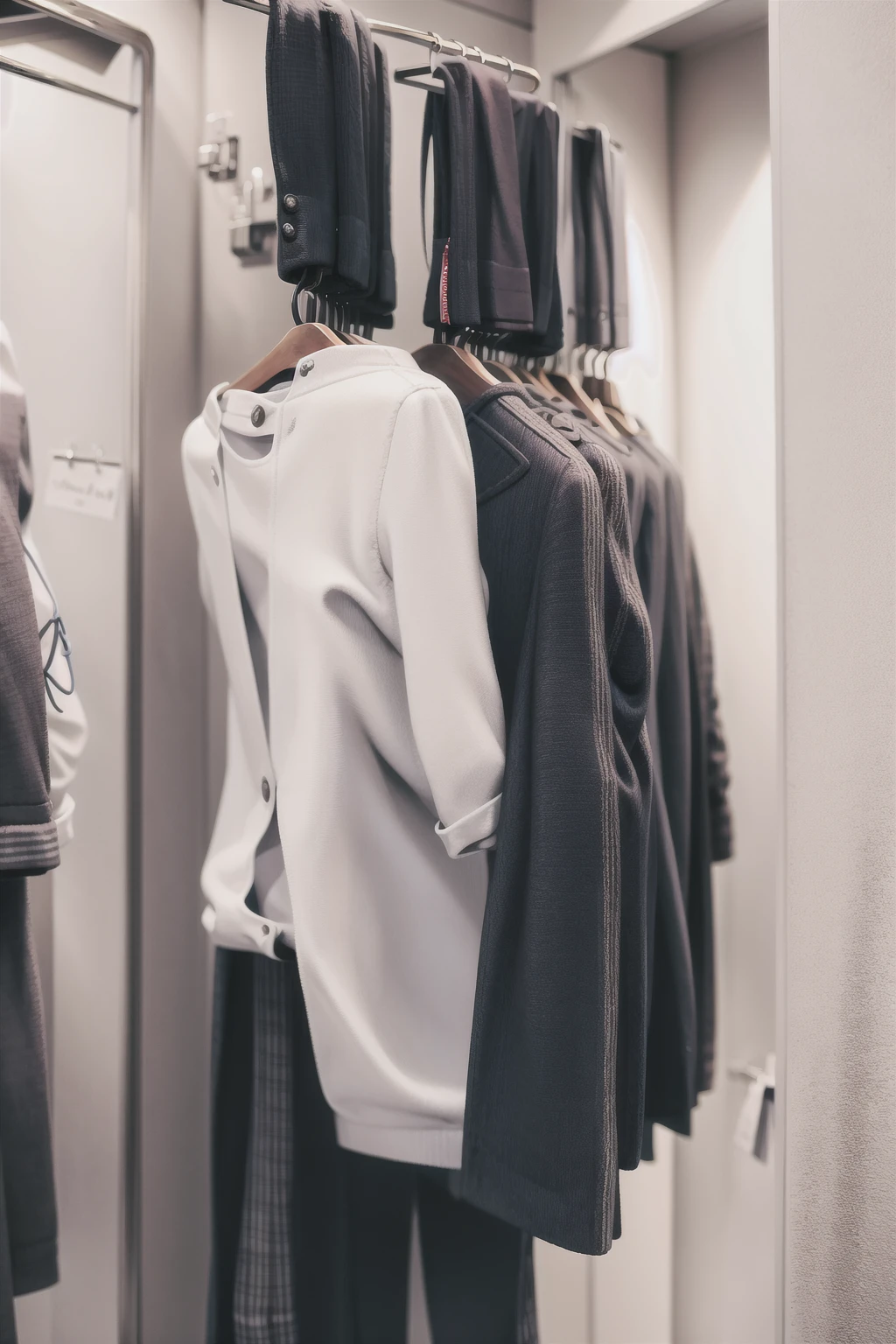 fitting room, <lora:Fitting Room V1:0.6>