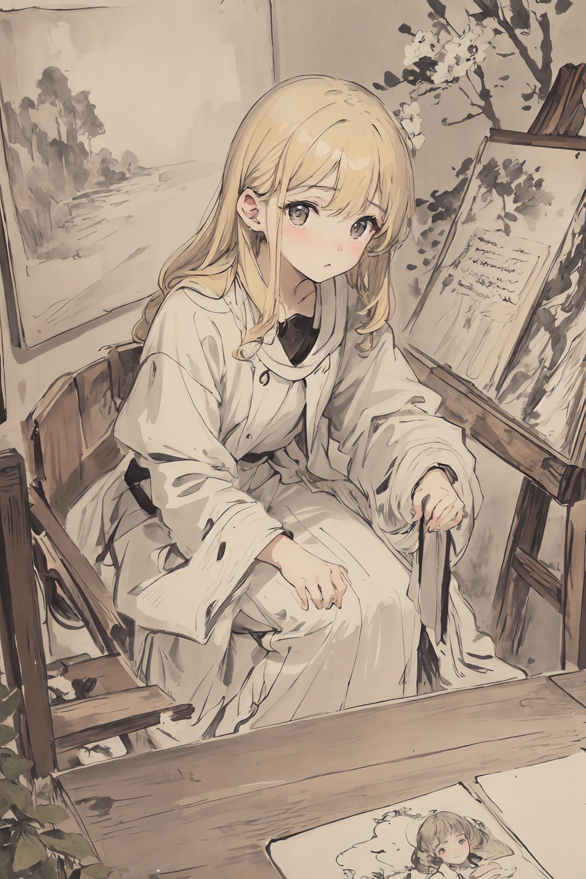 masterpiece, best quality, an extremely delicate and beautiful girl,an extremely delicate and beautiful, world masterpiece theater, ultra-detailed, highly detailed, best quality, blonde hair, highres, extremely detailed,1girl, best quality, illustration, looking at viewer, impasto, canvas, oil painting, realistic, realist ,real,