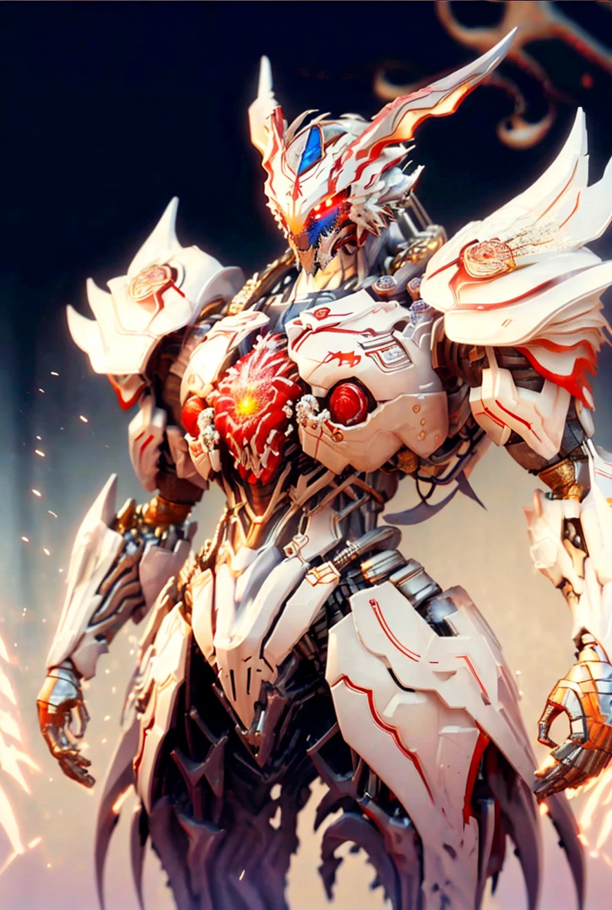 8k wallpaper, masterpiece,Cinematic Lighting, best quality,Illustration,dramatic angle, upper body, ((mecha:1.4))
mecha \(mjstyle\),,[(porcelain \(materials\),):0.7):1], robot, mecha, solo, no humans, standing, science fiction, gradient, redesign, gradient background,blue,flower,white,