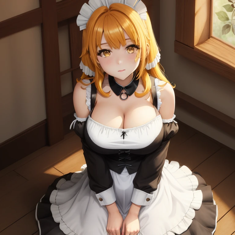 <lora:roxanne:0.6> maid outfit