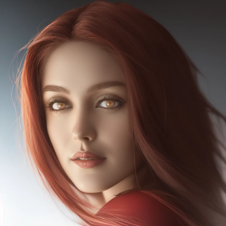 A photo of No-one16 a woman dressed as cyberpunk scarlet witch,Dark brown eyes, portrait, highly detailed, digital painting,  (Ultra realistic [[photo]], detailed face:1.0), (detailed eyes:1.0), (realistic photo:1.1), (masterpiece:1.0), detailed background, by Antonio J. Manzanedo